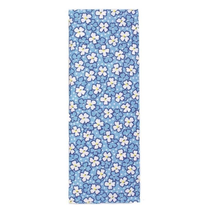 Stoffzuschnitt 100x150cm blau Blumen