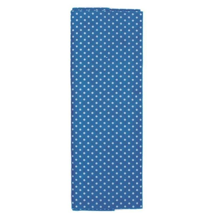 Stoffzuschnitt 100x150cm blau gepunktet