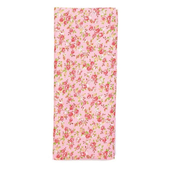 Stoffzuschnitt 100x150cm rosa Blumen