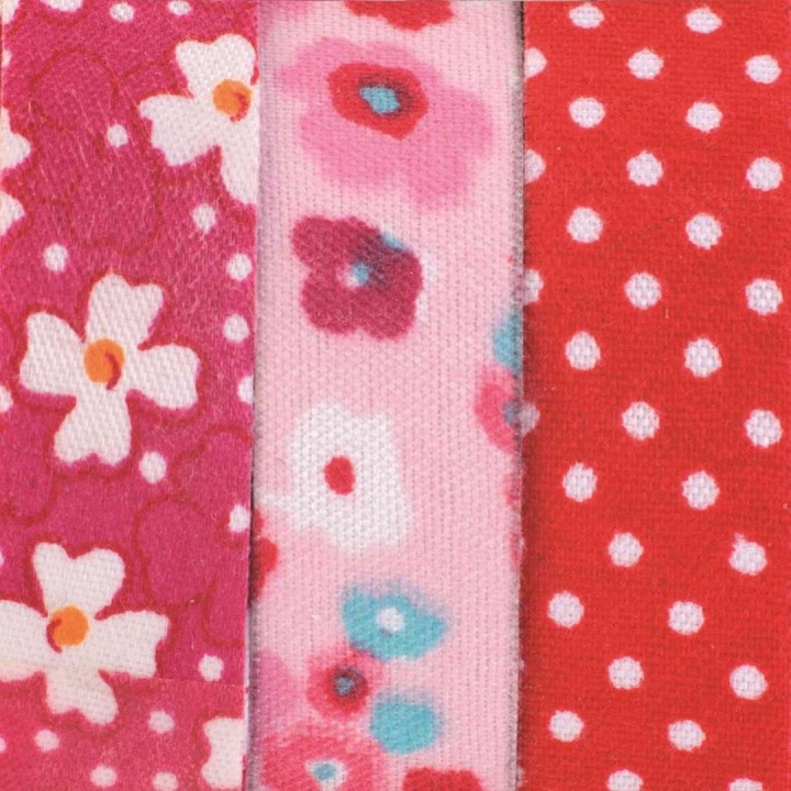 Textilbänder selbstklebend 3x1m rot 2  1,5cm