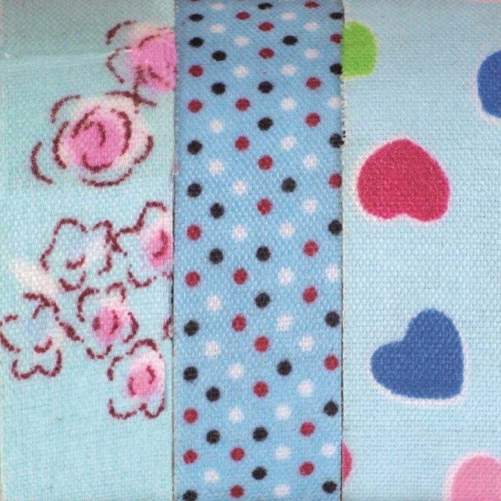 Textilbänder selbstklebend 3x3m blau 2