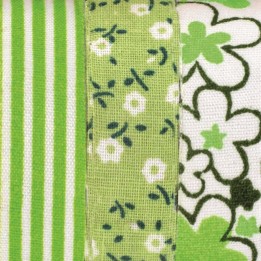 Textile ribbons self-adhesive 3x3m green 3