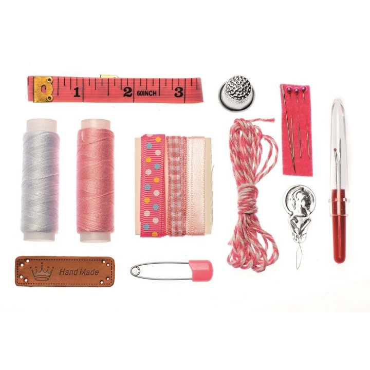 Näh-Set Lili Rose rosa 14-teilig