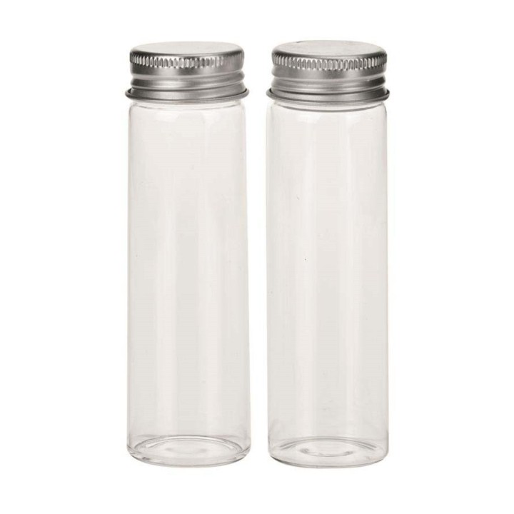 Glass bottles 2pcs 3x6cm 25ml with screw top