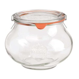 Bocal en verre 1062ml avec couvercle, caoutchouc et pinces