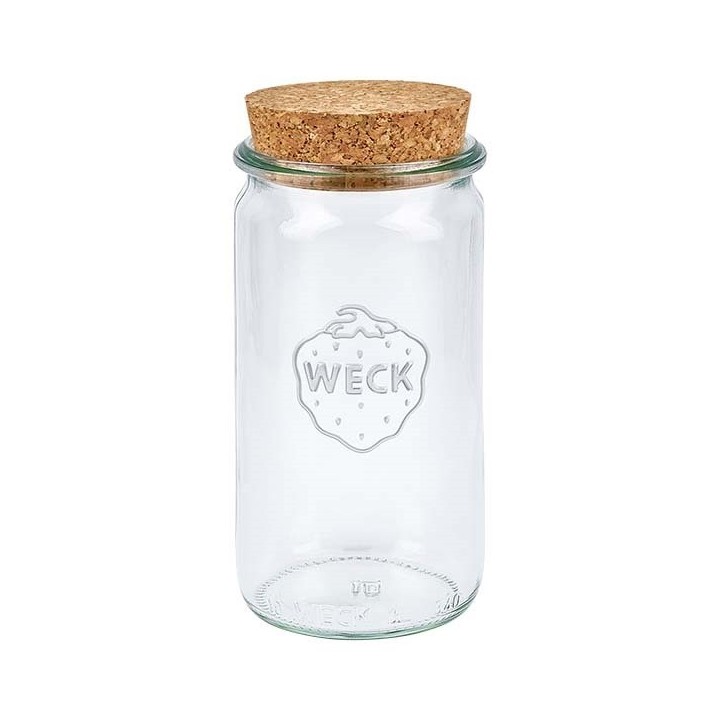 Zylinderglas 340ml mit Korken 6,3 x13,3cm