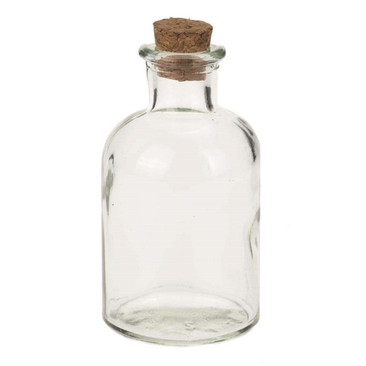 Glasflasche mit Korken 140ml 5,5x10cm