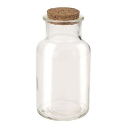 Glasflasche mit Korken 260ml 6,5x12,5cm