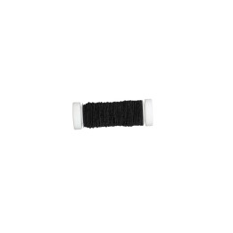 Fil à coudre élastique, noir 20m 0,8mm