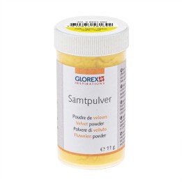 Samtpulver circa 11g gelb