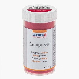 Poudre de velours 11g, 0,5mm rouge