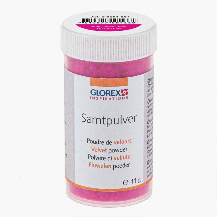 Samtpulver circa 11g pink