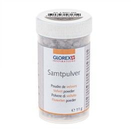 Samtpulver circa 11g grau