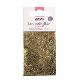 Cosmetic glitter 1g gold color