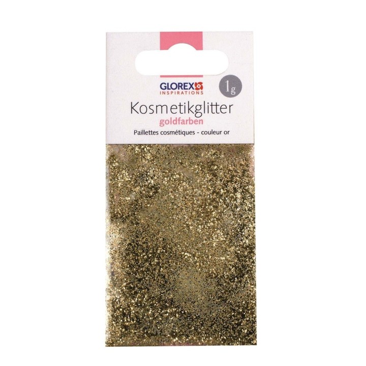 Kosmetik Glitzer 1g goldfarben