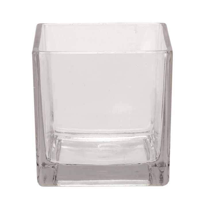 Glas rechteck 12x12x12cm