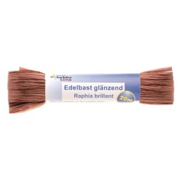 Edelbast 20m mittelbraun glänzend Viscose 10g