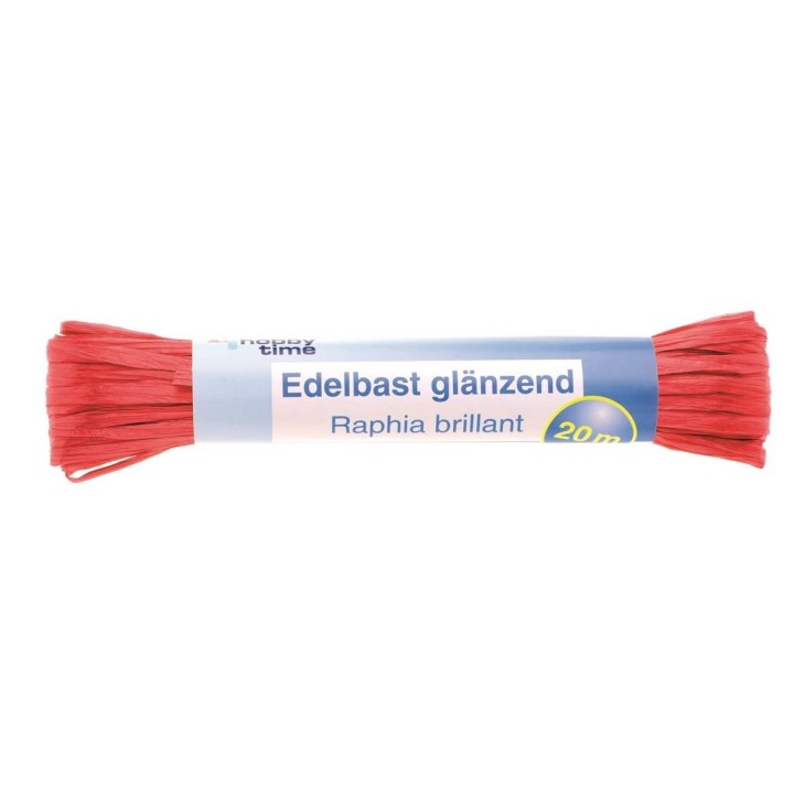 Edelbast 20m hochrot glänzend Viscose 10g