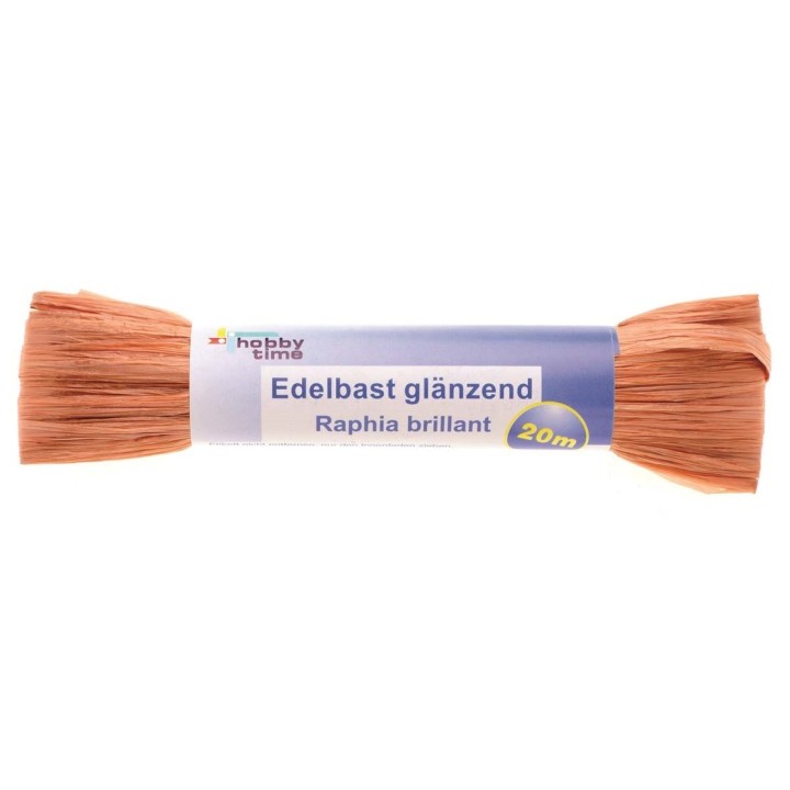 Edelbast 20m hellbraun glänzend Viscose 10g