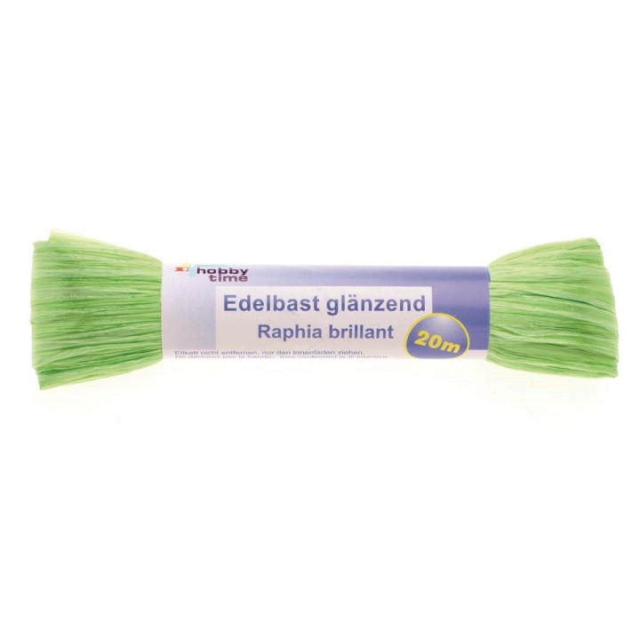 Edelbast 20m lindgrün glänzend Viscose 10g