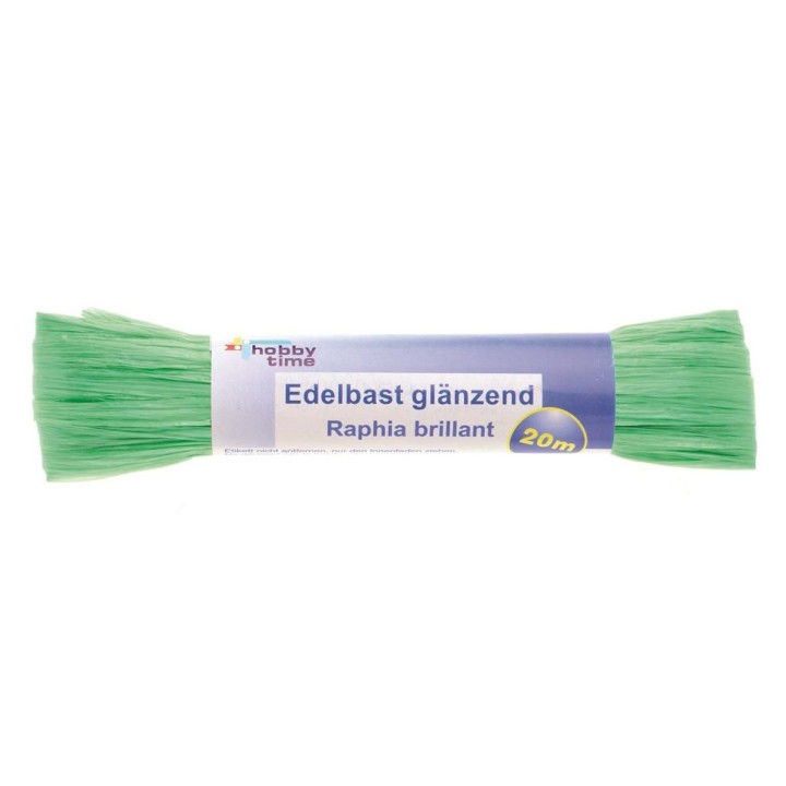 Edelbast 20m hellgrün glänzend Viscose 10g