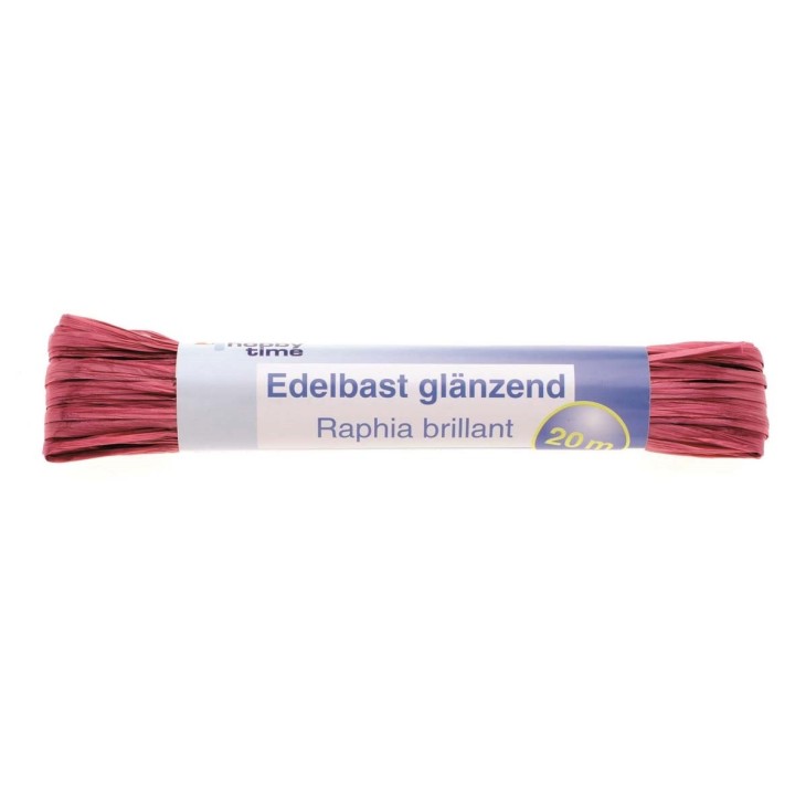 Edelbast 20m dunkelrot glänzend Viscose 10g