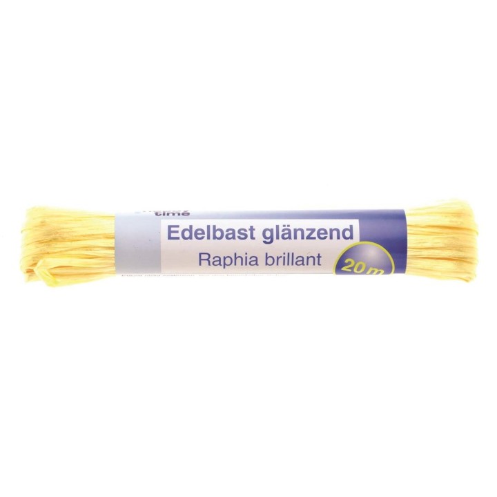Edelbast 20m zitronengelb glänzend Viscose 10g