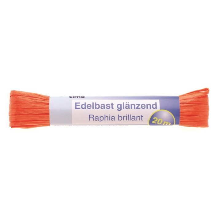Edelbast 20m orange glänzend Viscose 10g