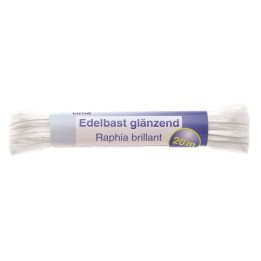 Edelbast 20m weiss glänzend Viscose 10g