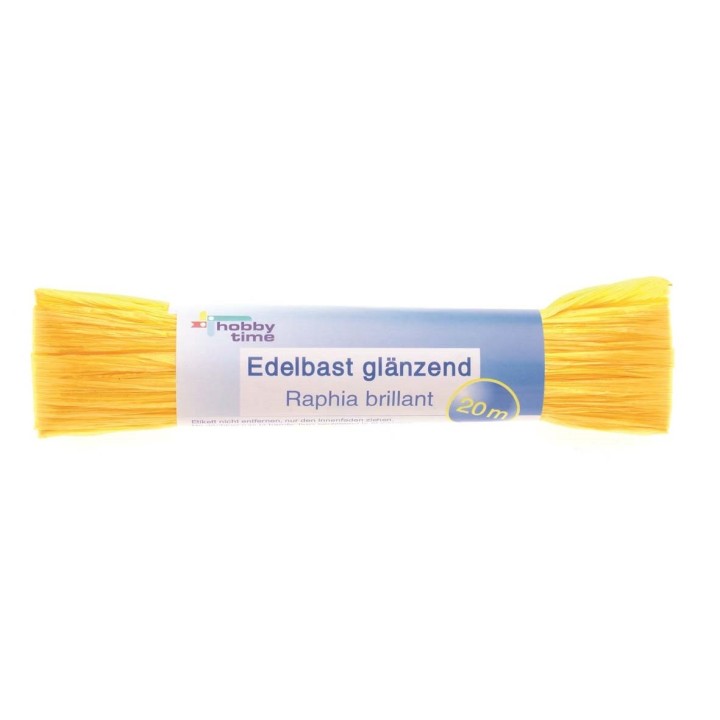 Edelbast 20m gelb glänzend Viscose 10g