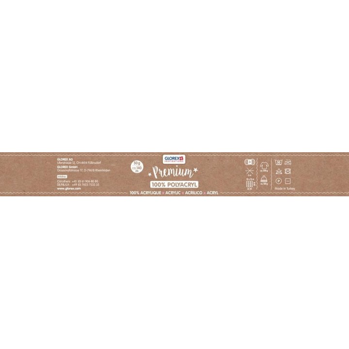 Premium 100% Acryl, 50g weiss