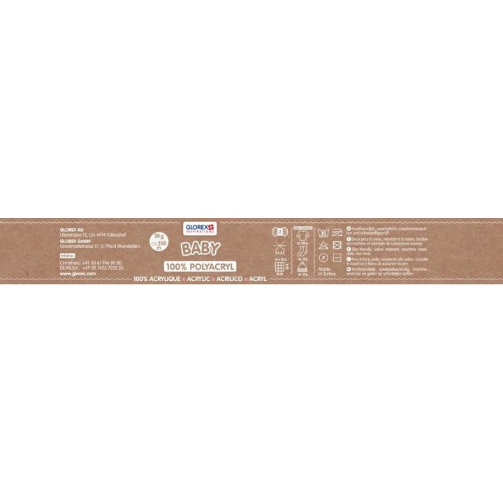 Baby 100% Acryl, 50g weiss