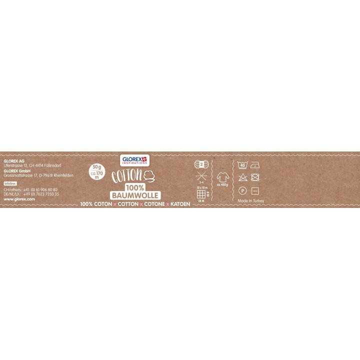Cotton 100% Baumwolle, 50g weiss