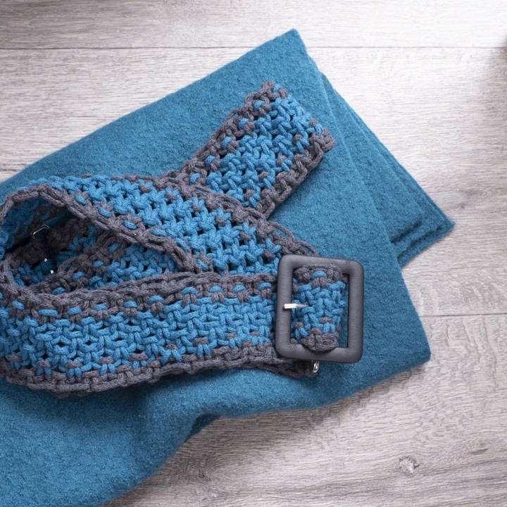 Makramee Cord 3mm 250g, tissé turquoise