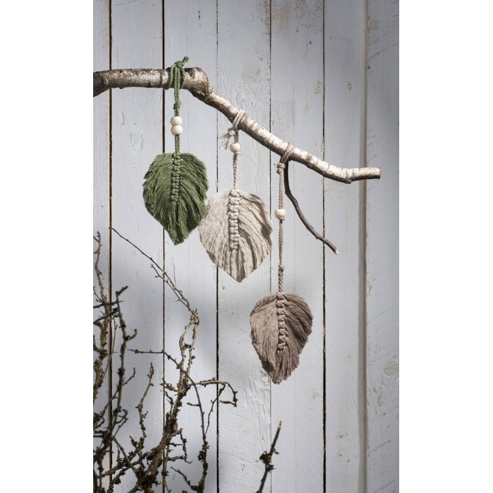 Makramee Rope 3mm 250g câblé olive