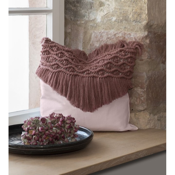Makramee Rope 3mm 250g câblé mauve