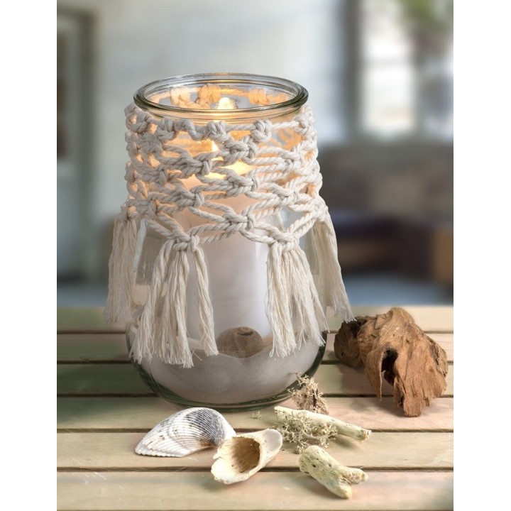 Makramee Rope 5mm 500g gedreht creme