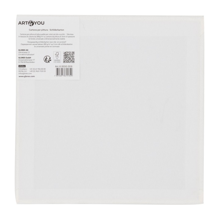 Malkarton 3mm 15x15cm 10St 280g/m²