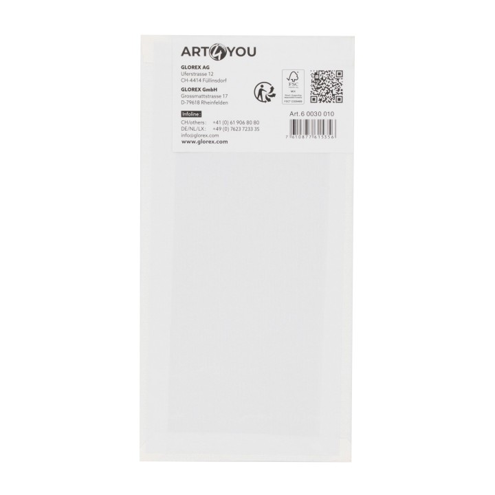Malkarton 3mm 10x20cm 280g/m²