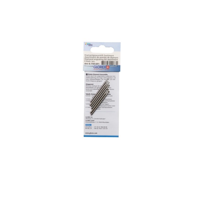 Diamantgravurstift 45mm 6St Sortiment