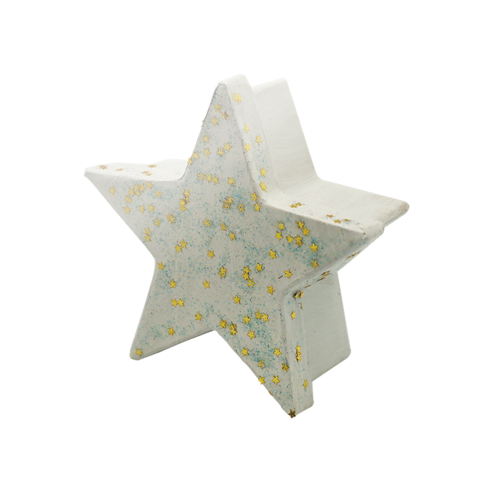 Glitterglue Flasche 53ml "Confetti" Sterne gold