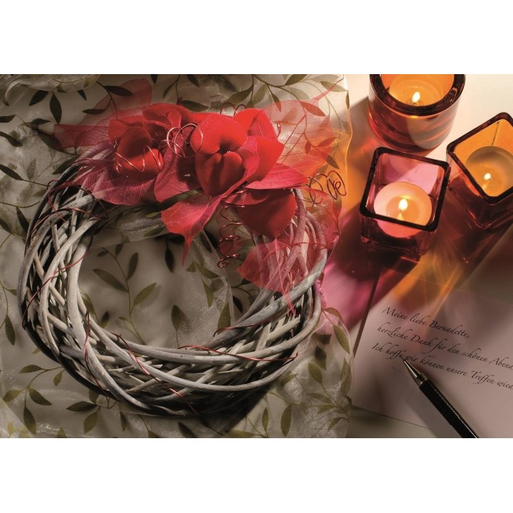 Coeurs en velours rouge 8pcs 4cm