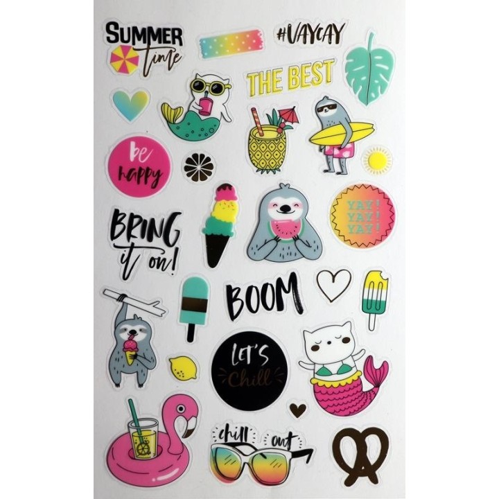 Sticker-Buch, Summer Fun 6 Seiten