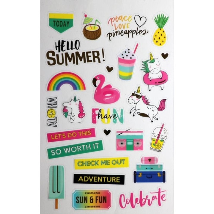 Sticker-Buch, Summer Fun 6 Seiten
