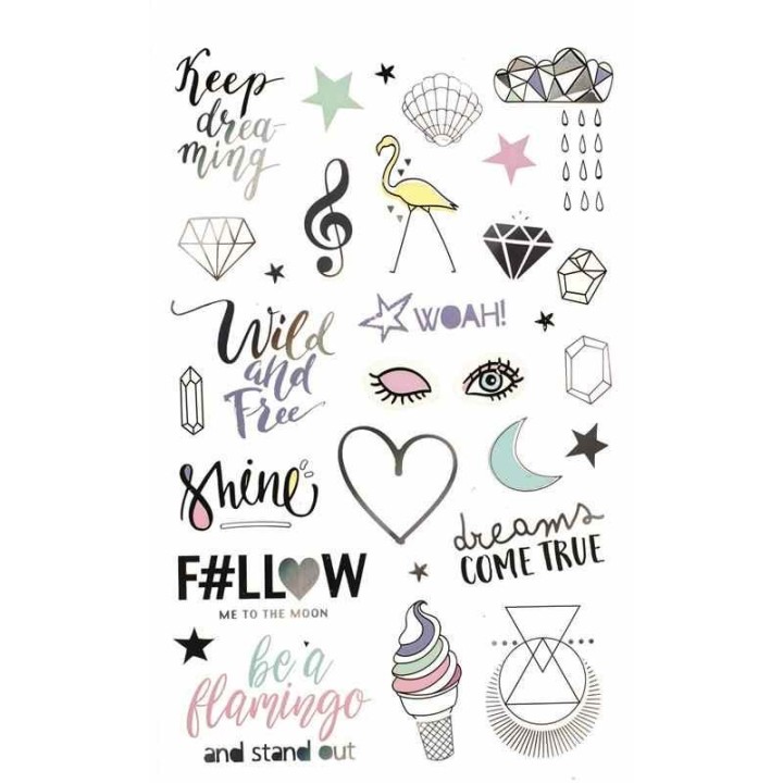 Livre de stickers, Holographie 6 pages