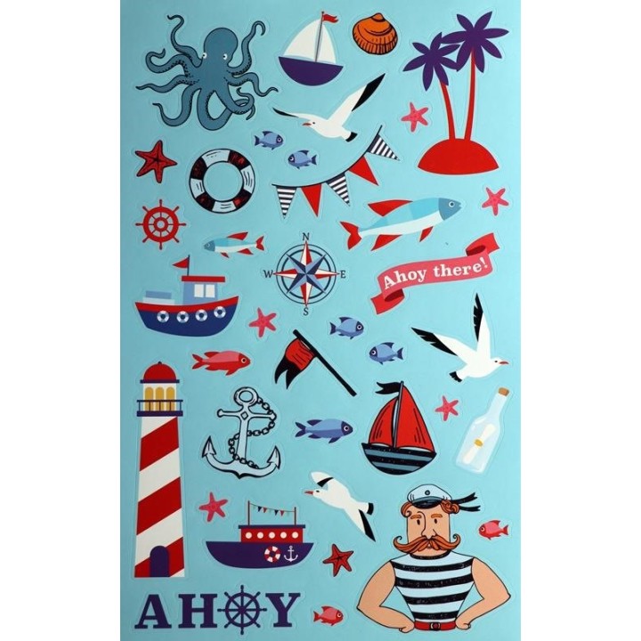 Livre de stickers, Maritime 6 pages