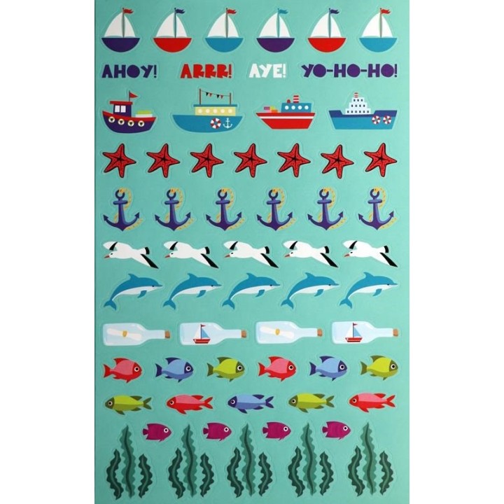 Livre de stickers, Maritime 6 pages