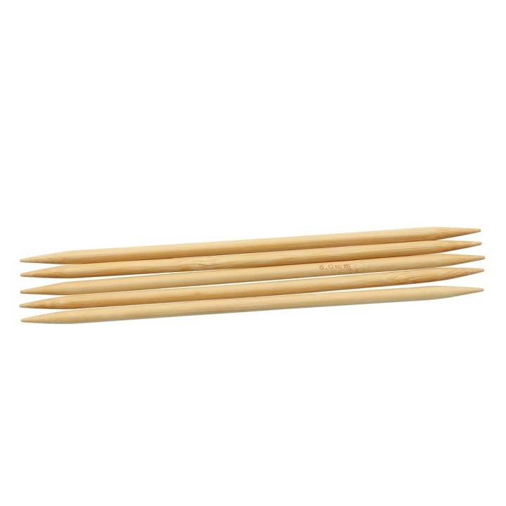 Nadelspiel, Bambus, 6,0mm 20cm