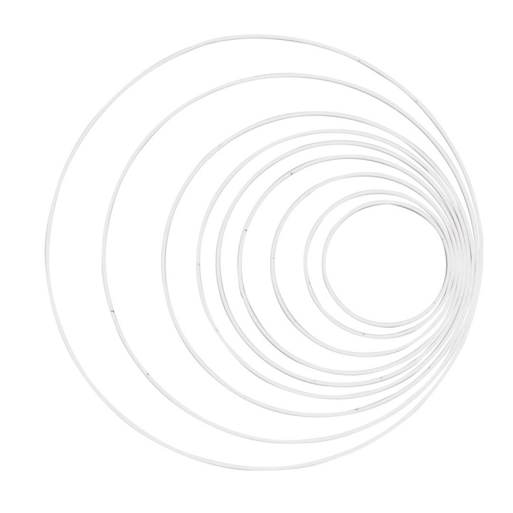 Metallring weiss 25 cm