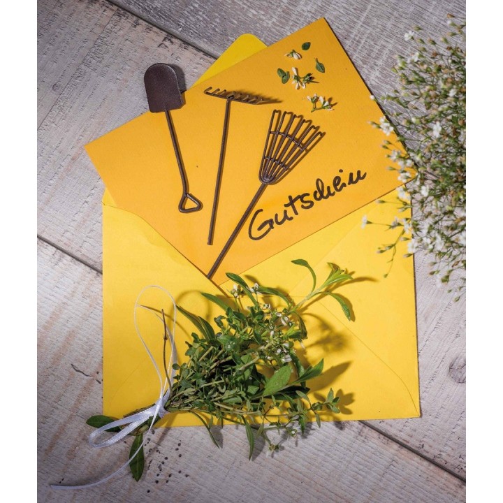 Mini-Gardening Werkzeug-Set 3-tlg rost L: 12cm